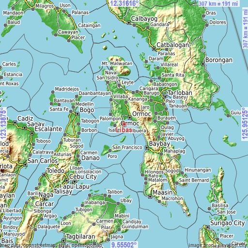 Topographic map of Libas