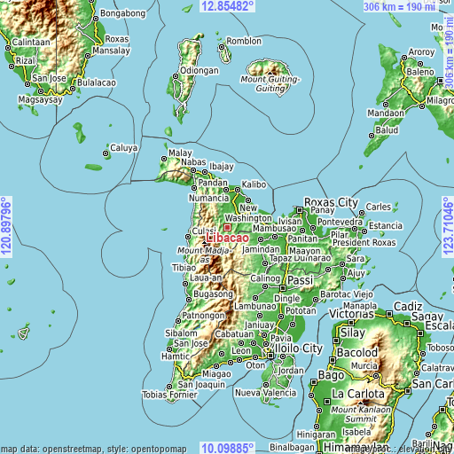 Topographic map of Libacao