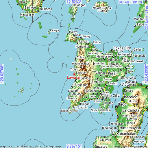 Topographic map of Lawa-an