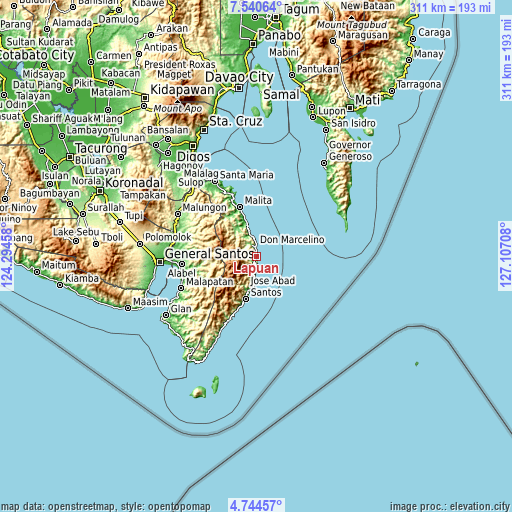 Topographic map of Lapuan