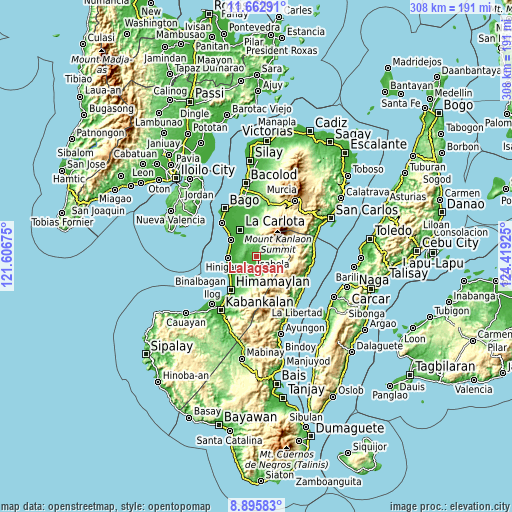 Topographic map of Lalagsan