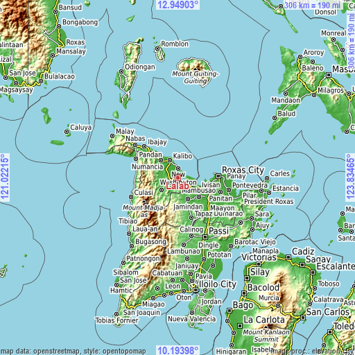 Topographic map of Lalab