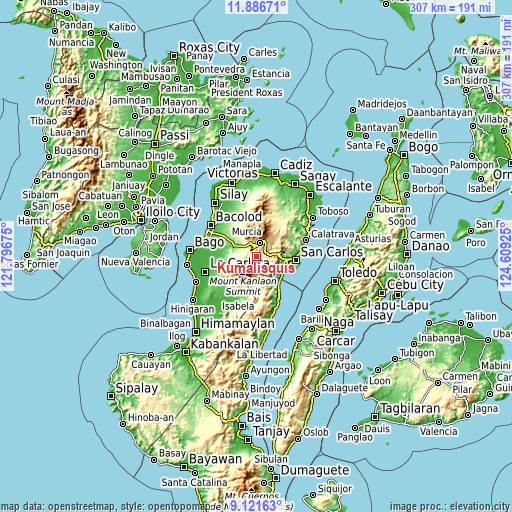 Topographic map of Kumalisquis