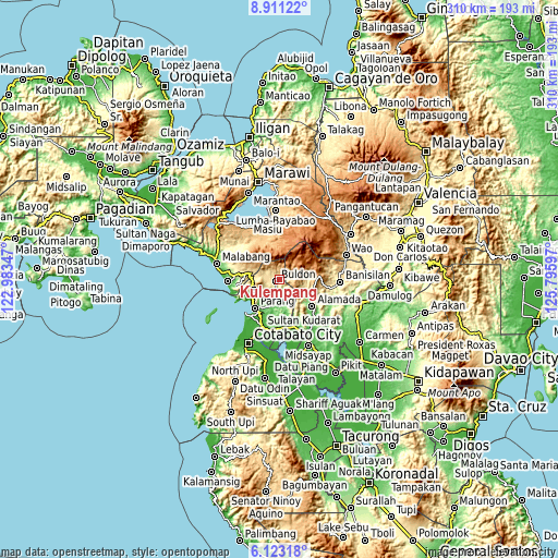 Topographic map of Kulempang