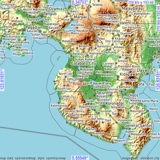 Topographic map of Kitapak