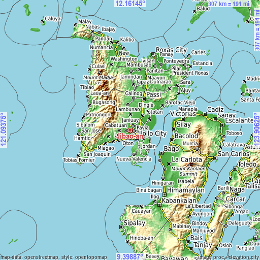 Topographic map of Jibao-an