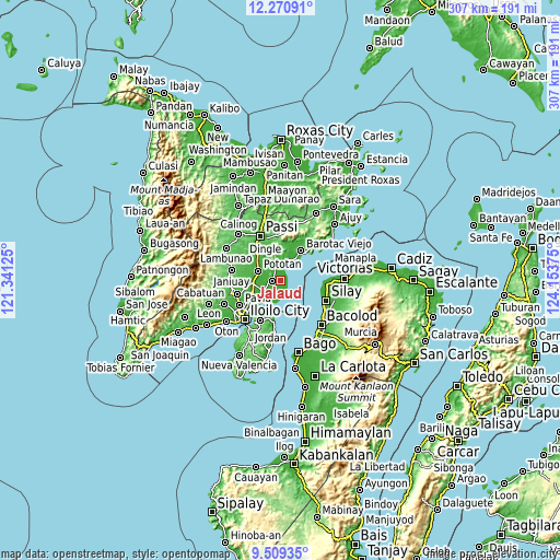 Topographic map of Jalaud