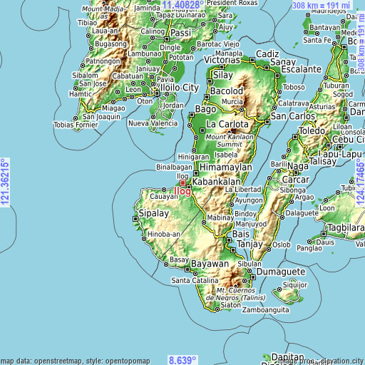 Topographic map of Ilog