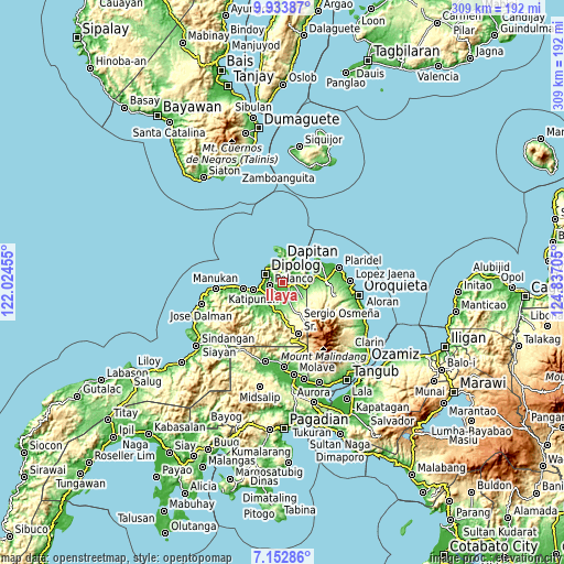 Topographic map of Ilaya