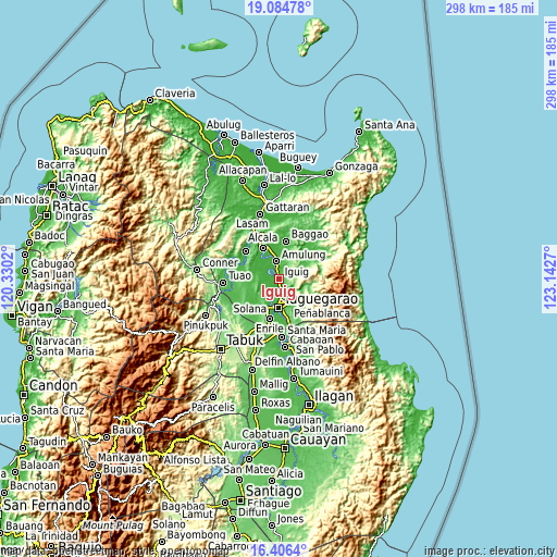 Topographic map of Iguig