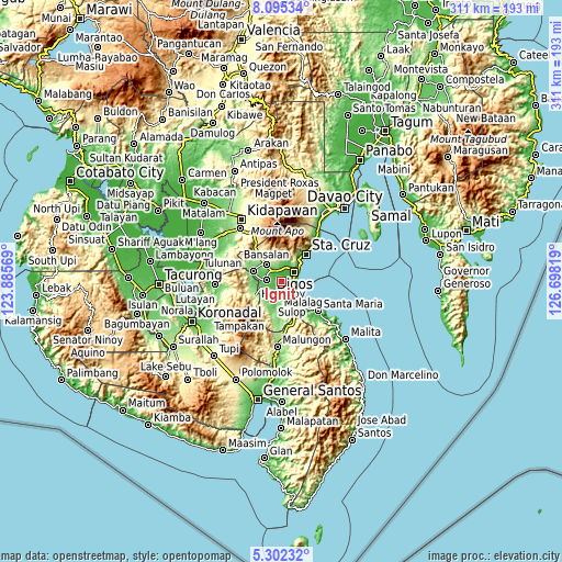 Topographic map of Ignit