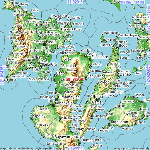 Topographic map of Igmaya-an