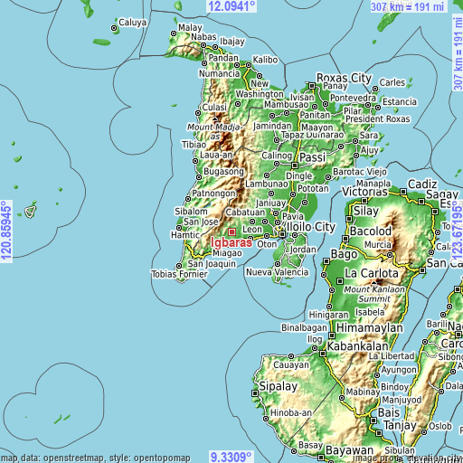 Topographic map of Igbaras