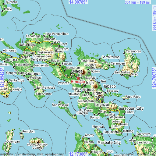 Topographic map of Himaao