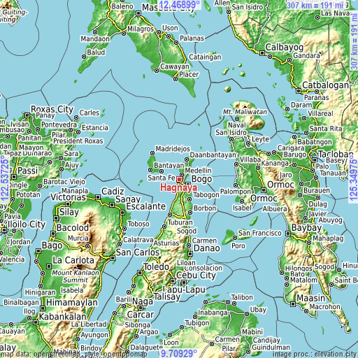 Topographic map of Hagnaya