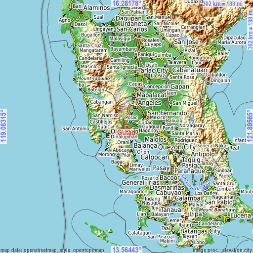 Topographic map of Gutad