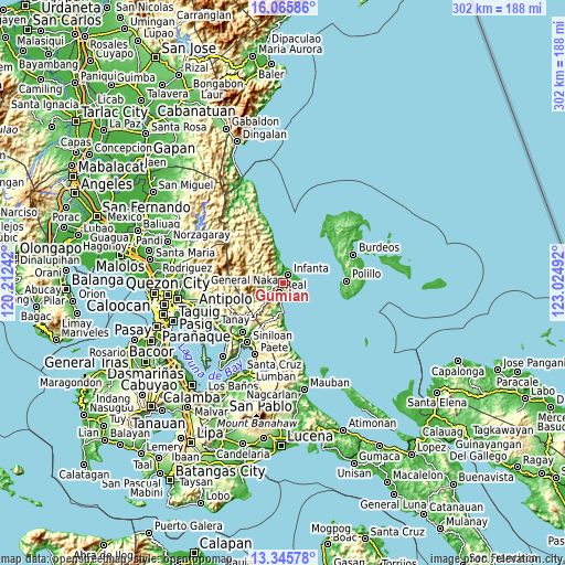 Topographic map of Gumian