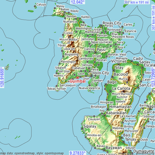 Topographic map of Guimbal