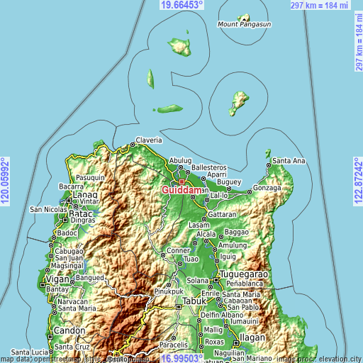 Topographic map of Guiddam