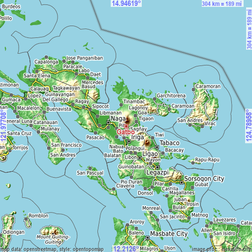 Topographic map of Gatbo