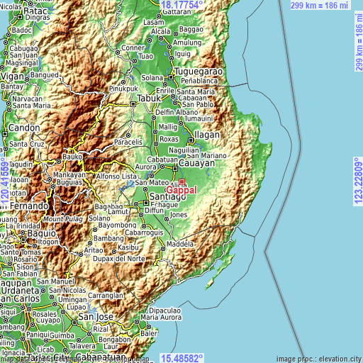 Topographic map of Gappal