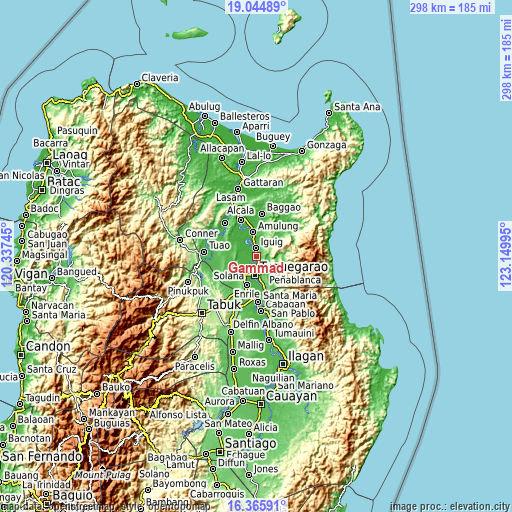 Topographic map of Gammad