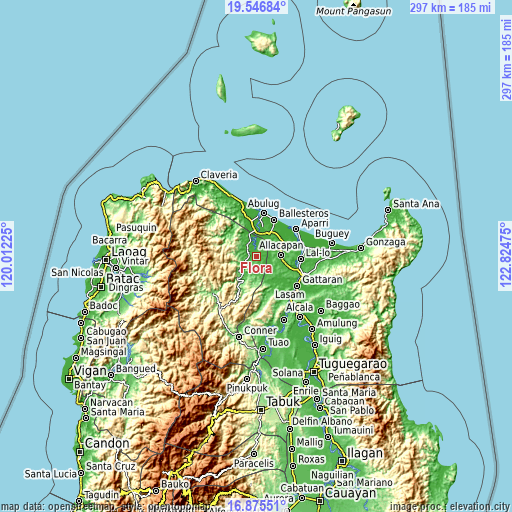 Topographic map of Flora