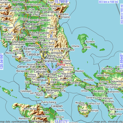 Topographic map of Famy