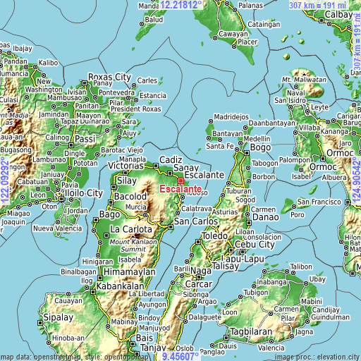 Topographic map of Escalante