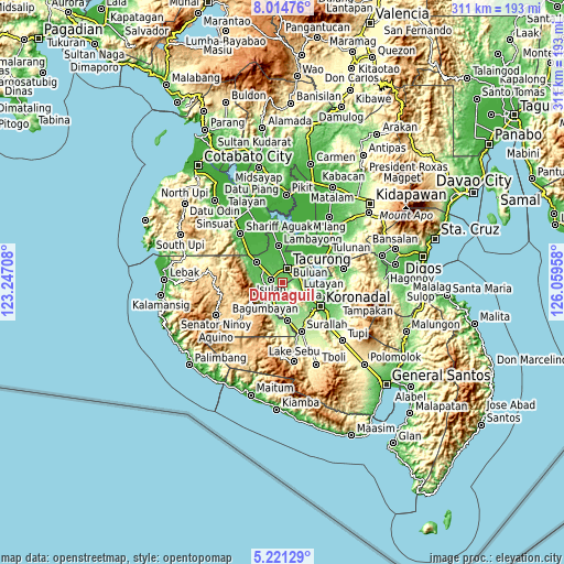 Topographic map of Dumaguil