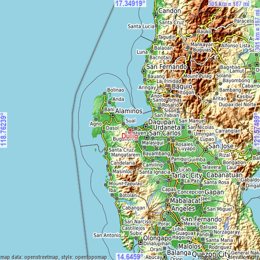 Topographic map of Dulig