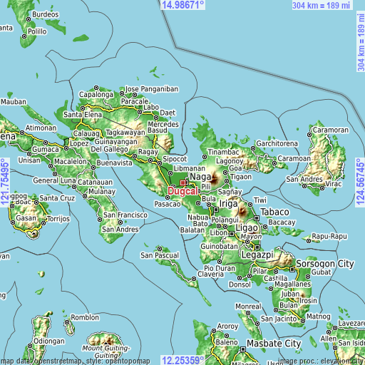 Topographic map of Dugcal