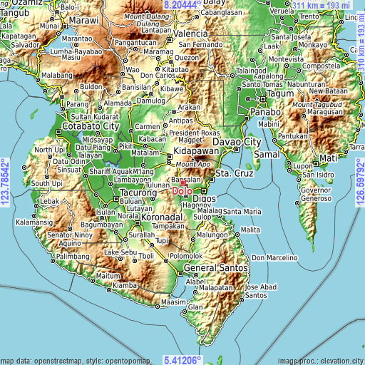 Topographic map of Dolo