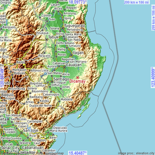 Topographic map of Dicamay