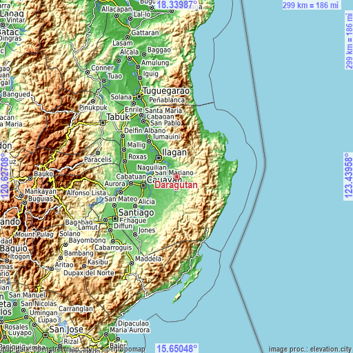 Topographic map of Daragutan