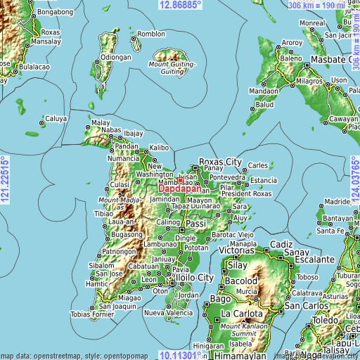 Topographic map of Dapdapan