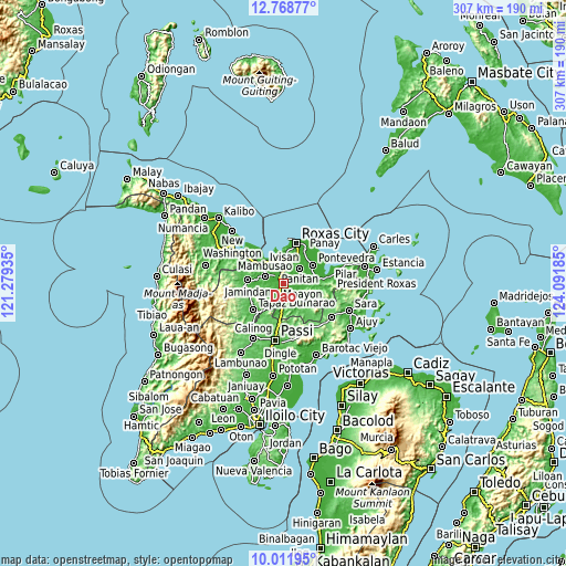 Topographic map of Dao