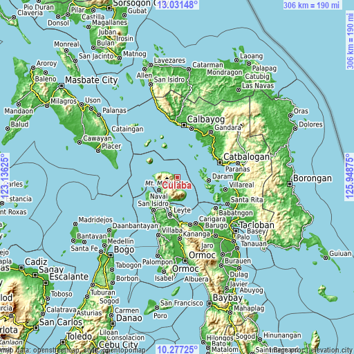 Topographic map of Culaba