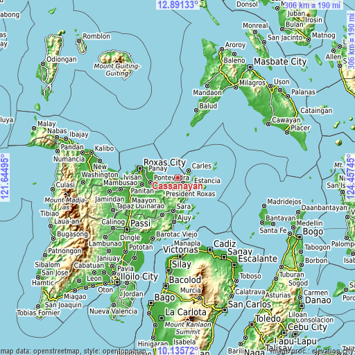 Topographic map of Cassanayan