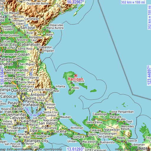 Topographic map of Karligan