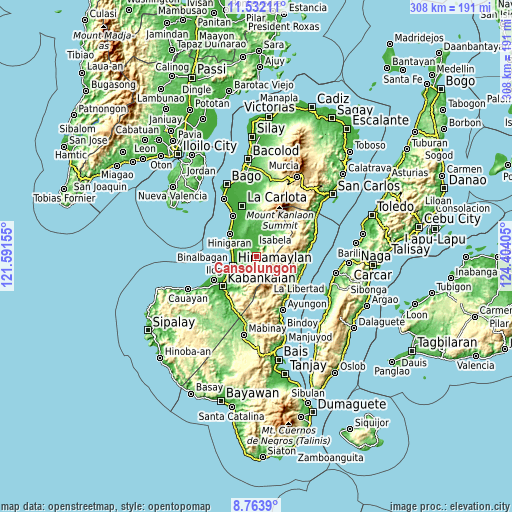 Topographic map of Cansolungon