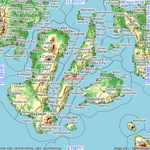 Topographic map of Can-asujan