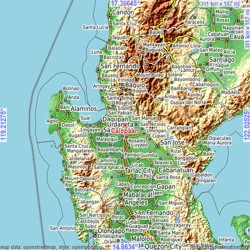 Topographic map of Calepaan