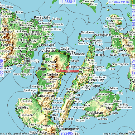 Topographic map of Calampisauan