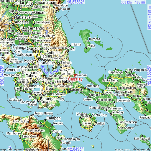 Topographic map of Cagsiay