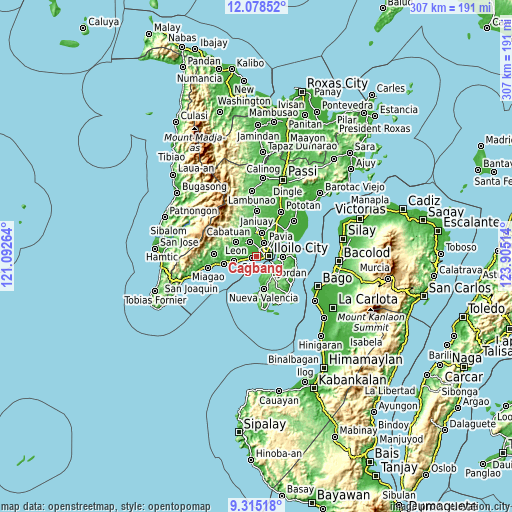 Topographic map of Cagbang