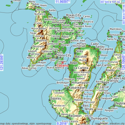 Topographic map of Cabano