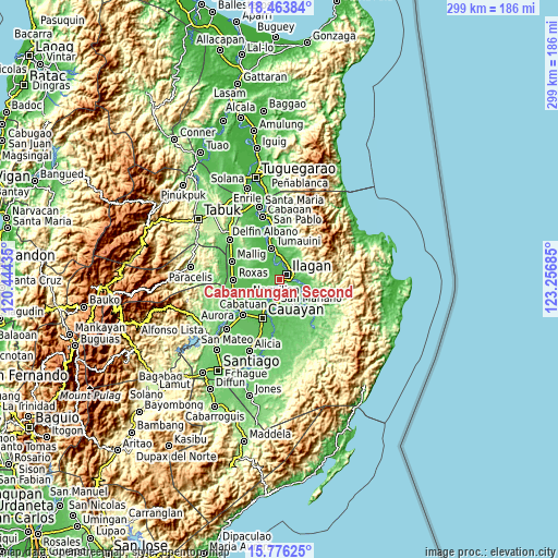 Topographic map of Cabannungan Second