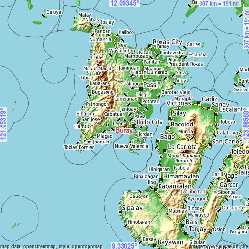 Topographic map of Buray