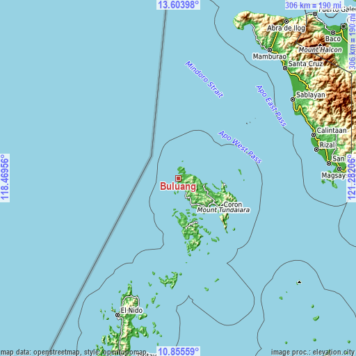 Topographic map of Buluang